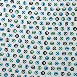 Coton ronds turquoises et verts