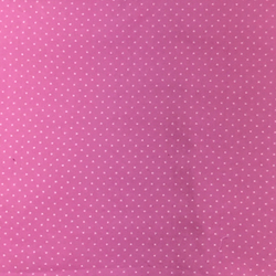 Coton rose pois blancs