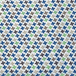 Coton trèfles bleus