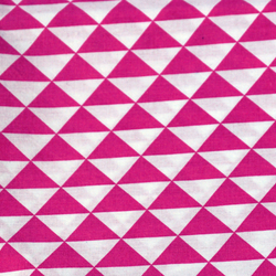 Coton triangles fushia
