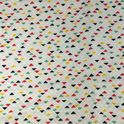 Coton triangles multicolores
