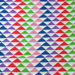 Coton triangles roses et verts