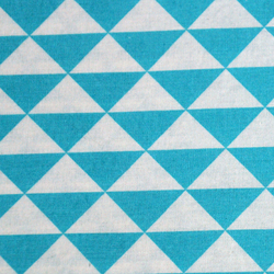 Coton triangles turquoises