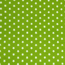 Coton anis étoiles blanches 2