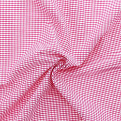 Coton vichy petits carreaux fushia