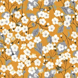 Liberty mitsy moutarde et gris
