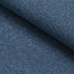 Sweat fin jean lurex argenté