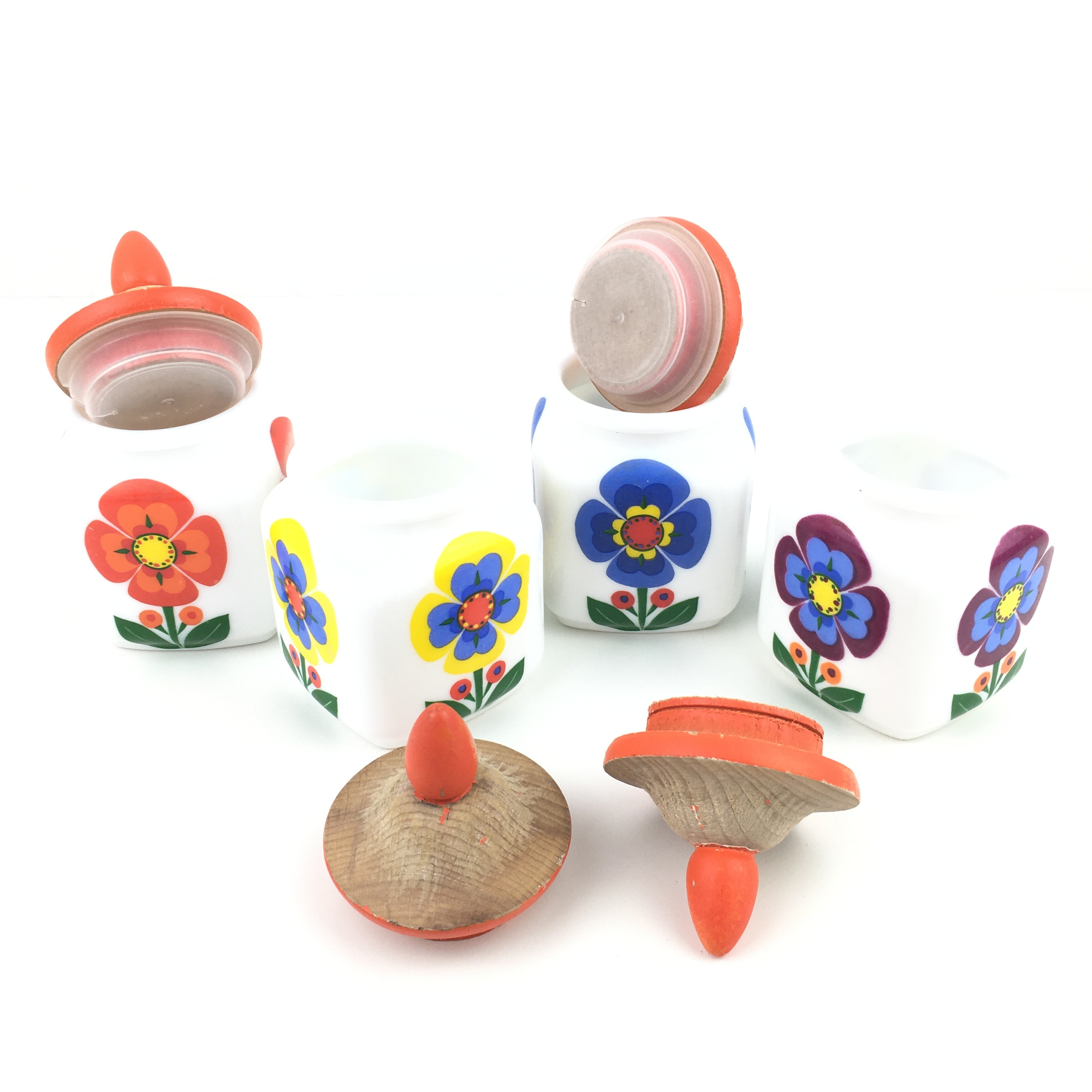 pots opaline et fleurs vintage boutique brocup