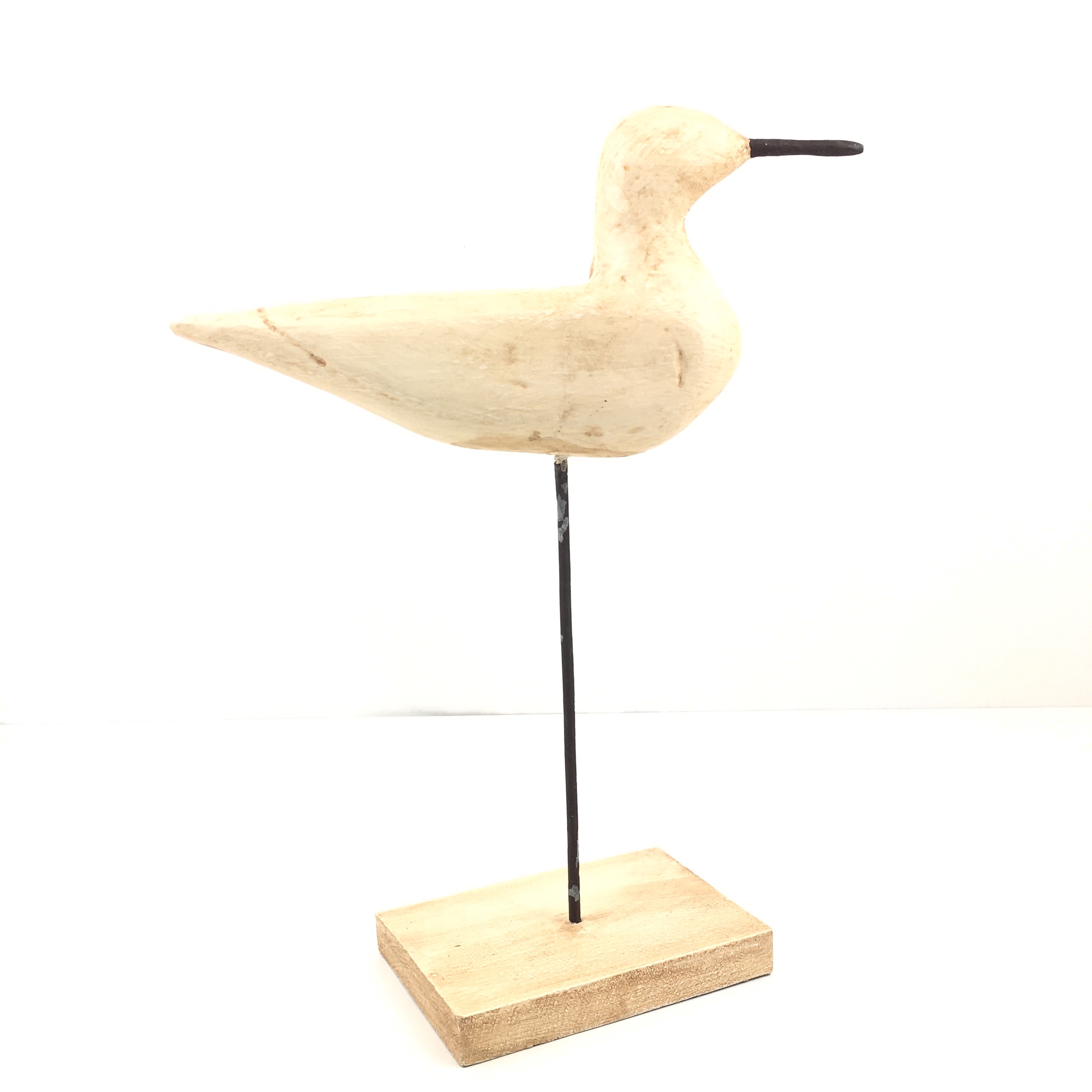 Oiseau en bois peint vintage et durable boutique brocup