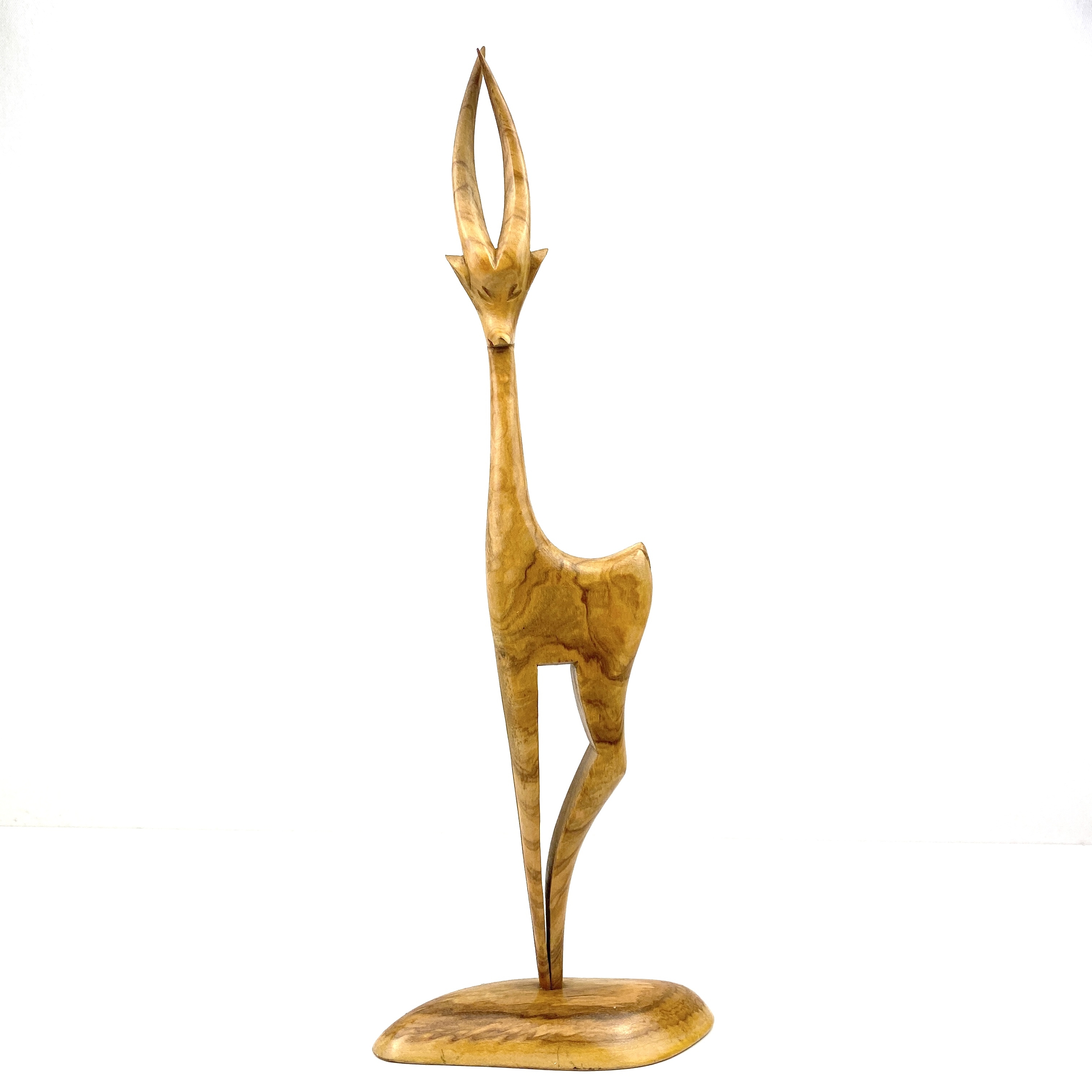 Sculpture antilope bois précieux