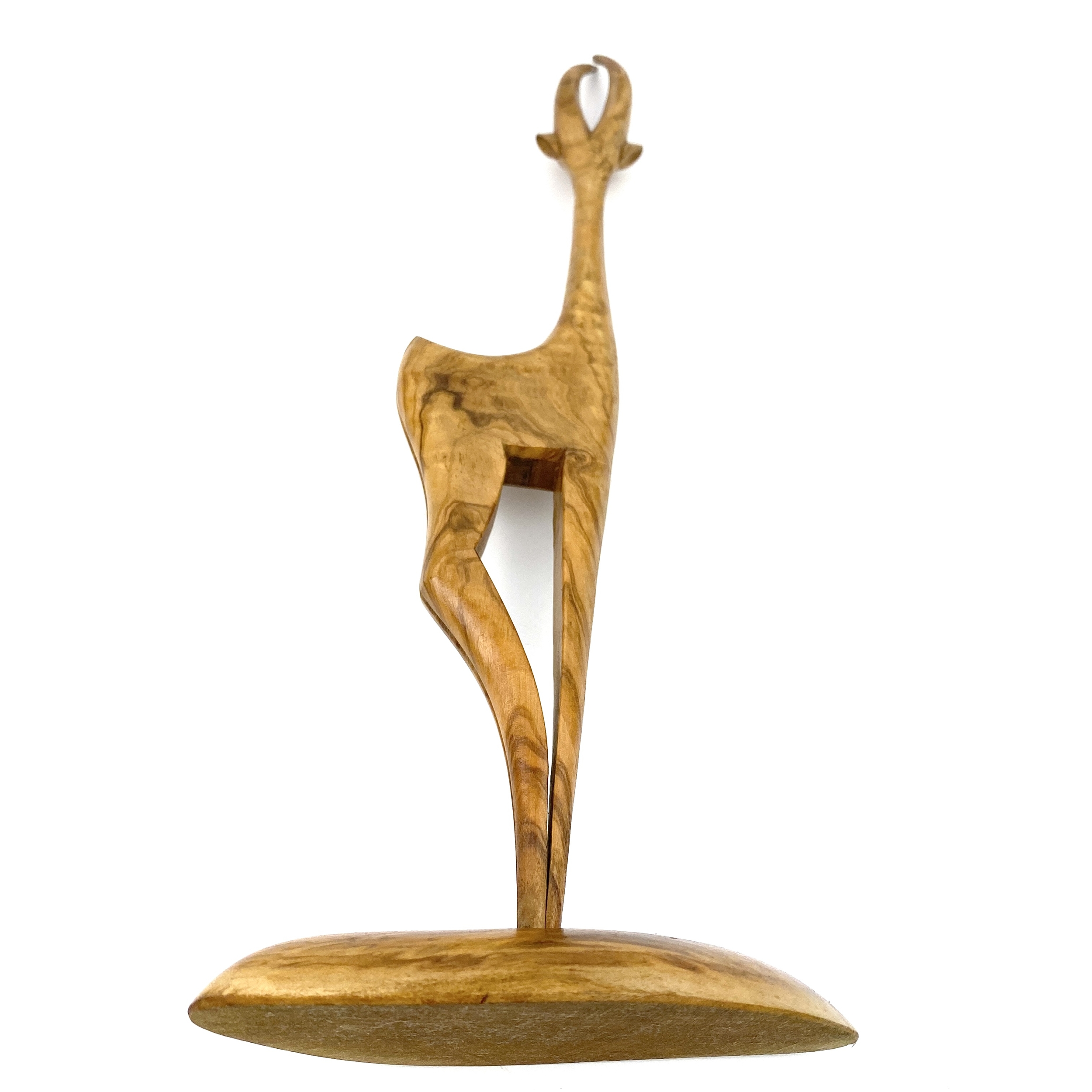 Sculpture antilope bois précieux vintage et durable boutique brocup