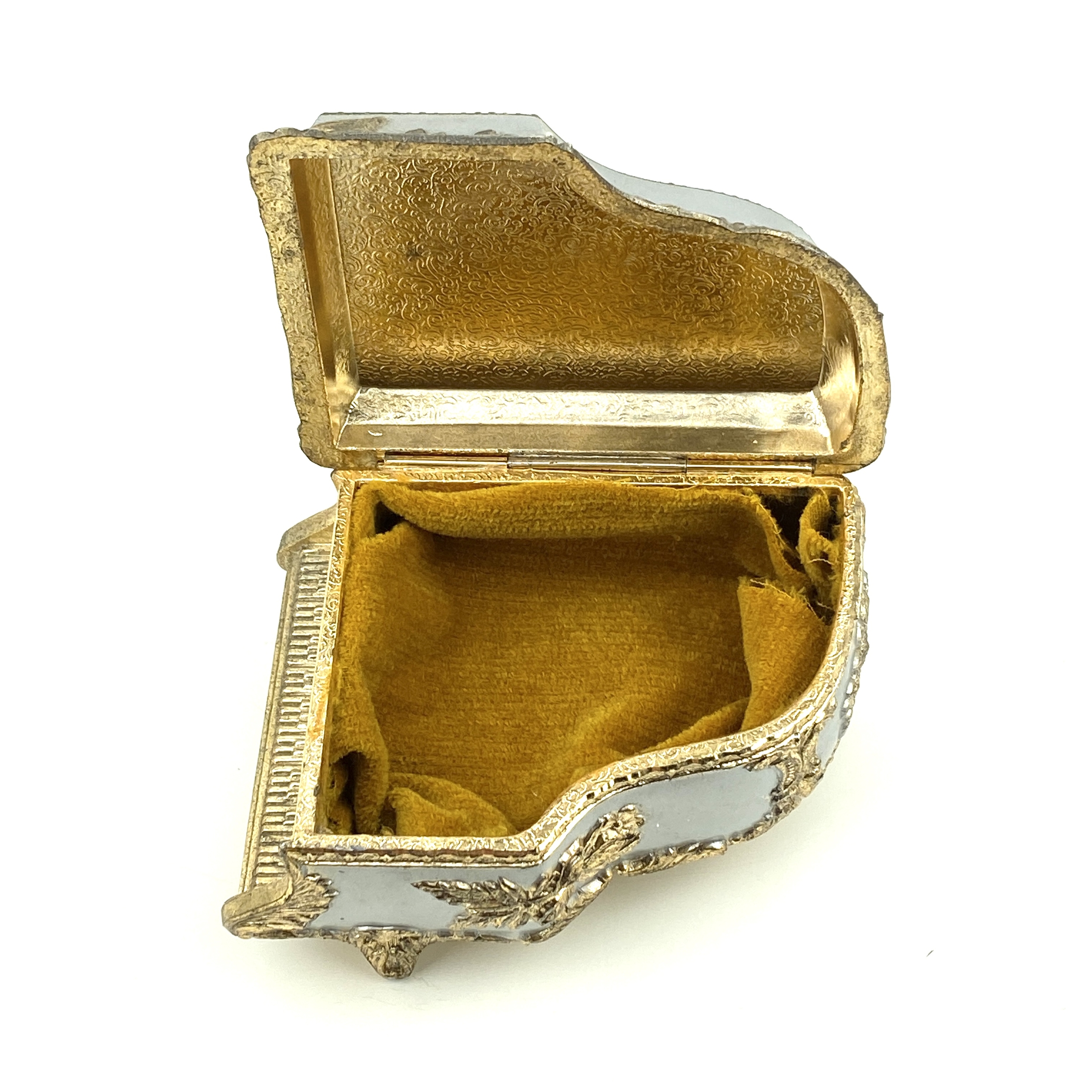 Boîte à bijoux piano métal vintage et durable boutique brocup