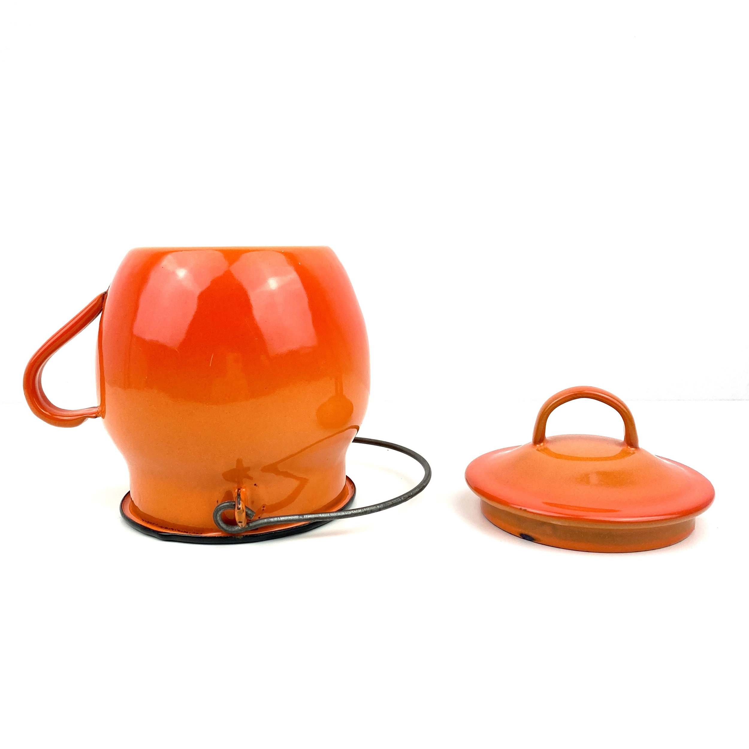 Pot chaudron tôle vintage et durable boutique brocup