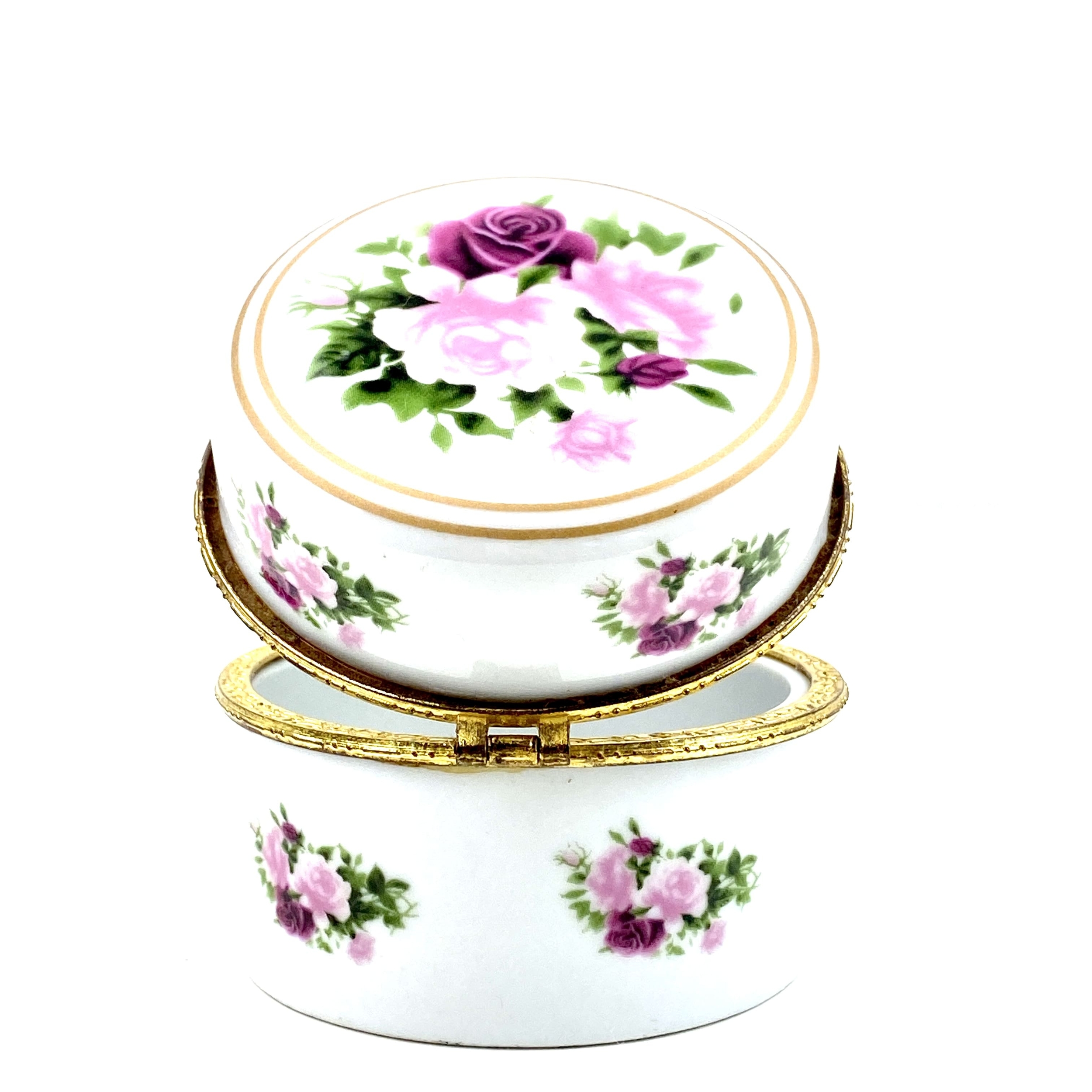 Boîte décorative porcelaine vintage et durable boutique brocup