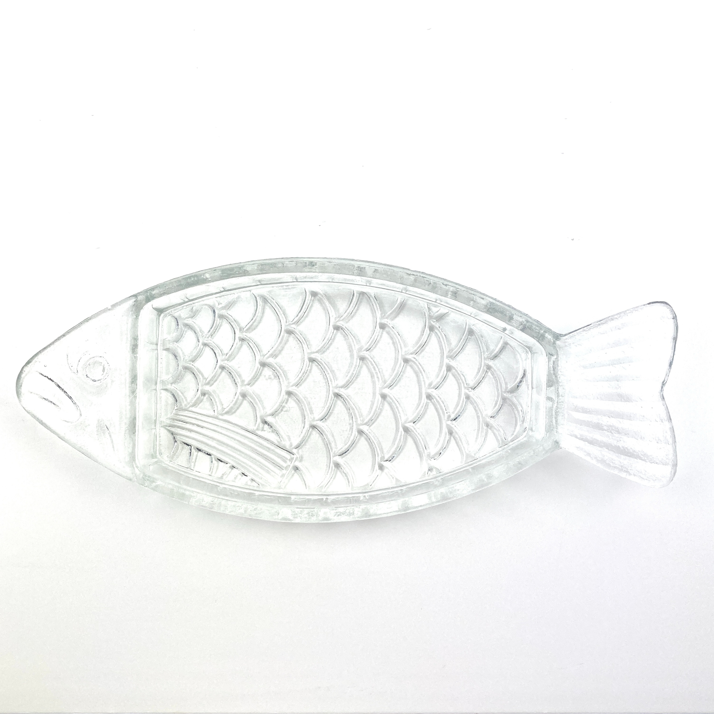 Ravier verre poisson vintage et durable | Boutique Broc'Up