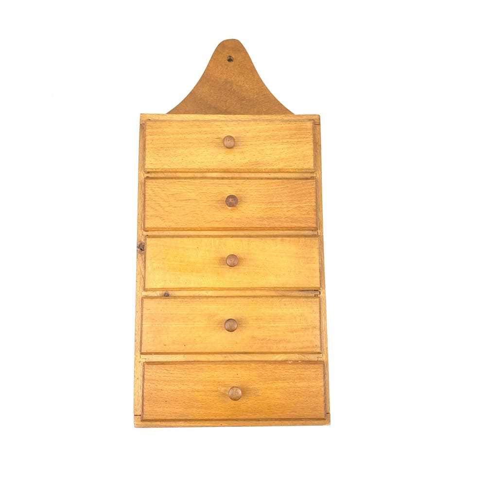 Petite étagère à tiroirs bois vintage et durable | Boutique BrocUp