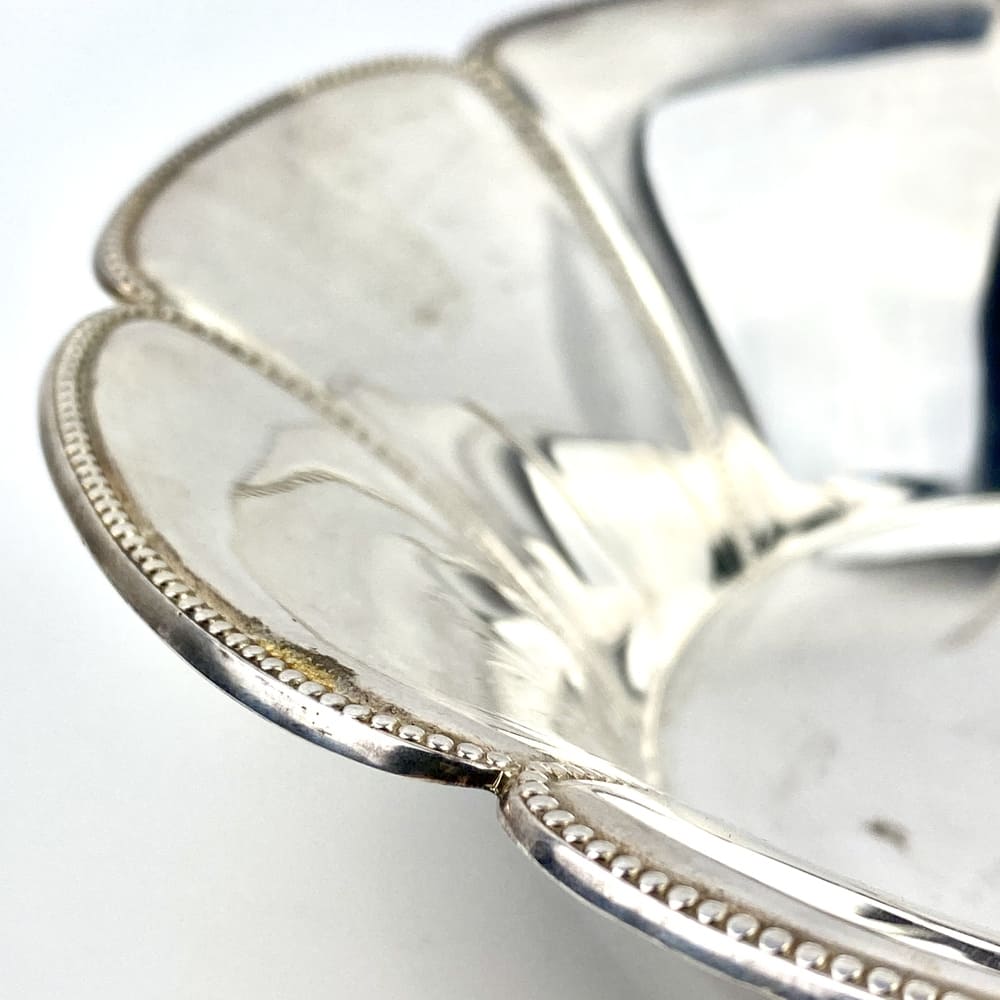 Coupe fleur métal argenté vintage et durable | Boutique BrocUp