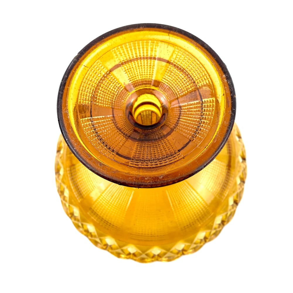 IMCoupe à pied verre ambré vintage et durable | Boutique BrocUp_7481
