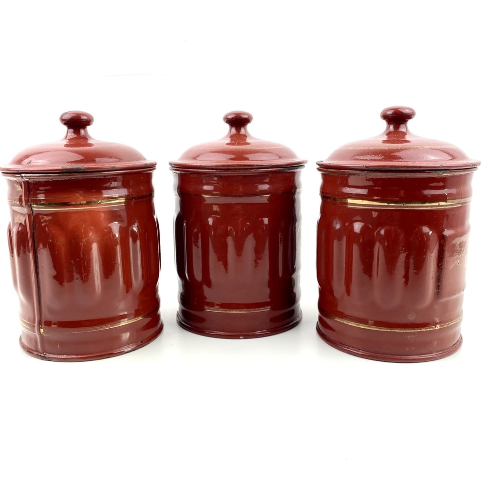 Pots de cuisine tôle émaillée vintage et durables | Boutique BrocUp