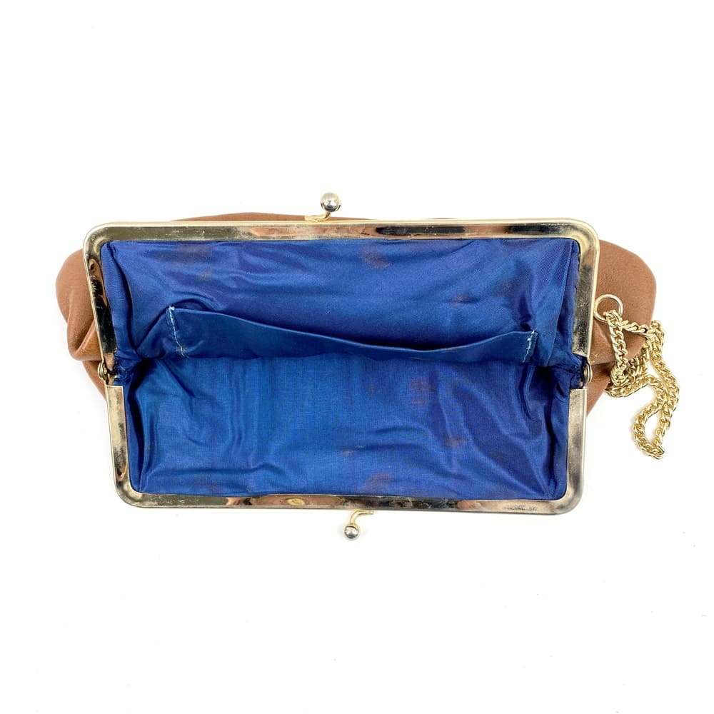 Pochette beauté cuir gold vintage et durable | Boutique BrocUp