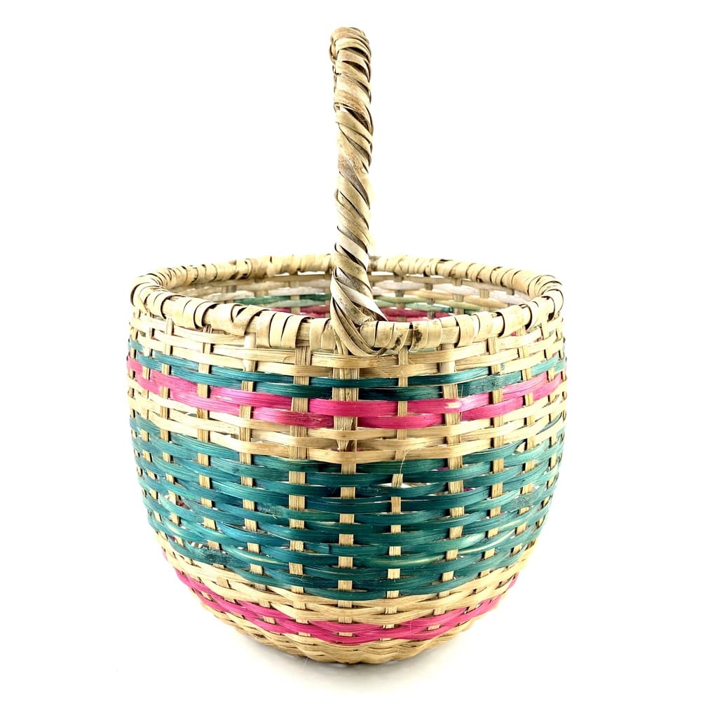 Panier haut rond coloré vintage et durable | Boutique BrocUp