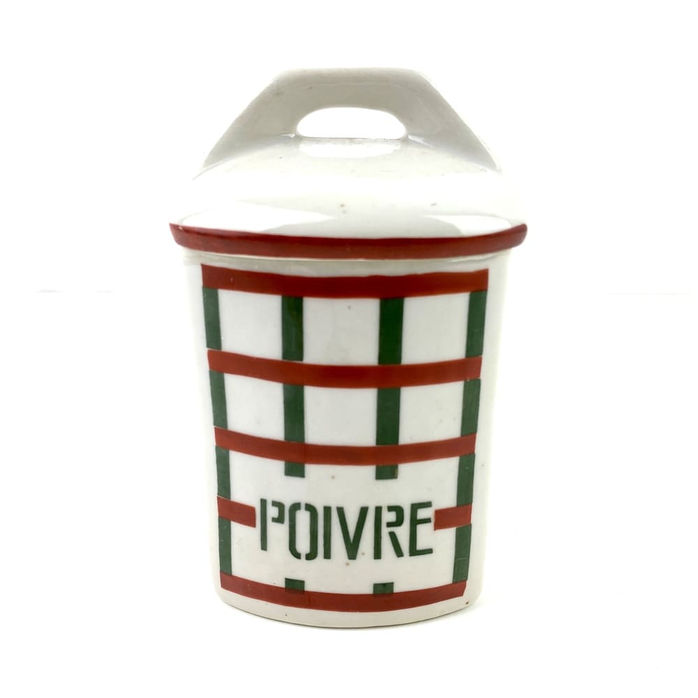 Pot à épices faïence Art Déco vintage et durable | Boutique Broc'Up
