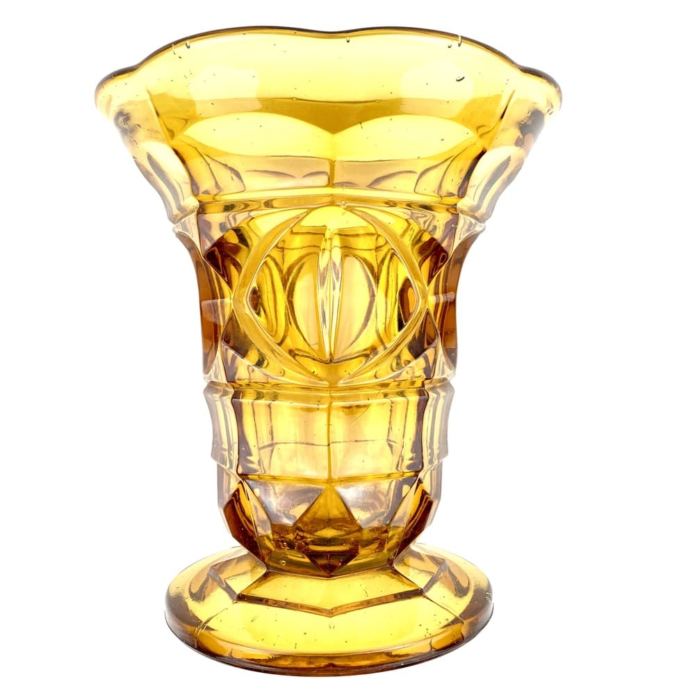 Vase ambré Art Déco vintage et durable | Boutique BrocUp
