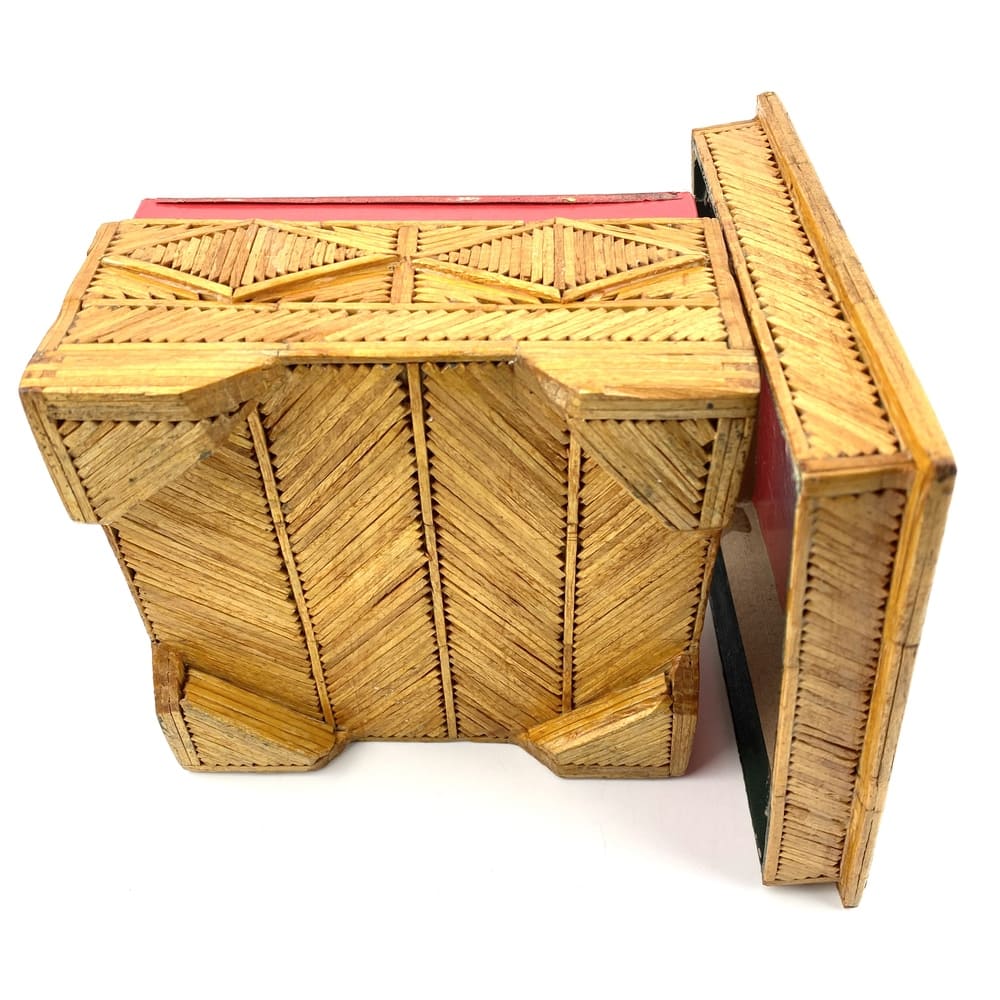 Boîte artisanale bois collé vintage et durable | Boutique BrocUp