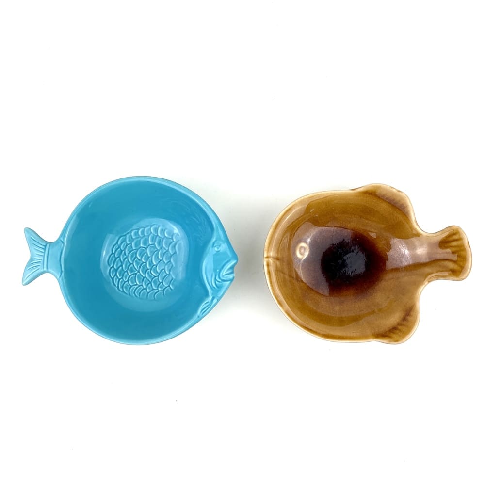 Coupelles céramique poissons vintage et durables | Boutique BrocUp