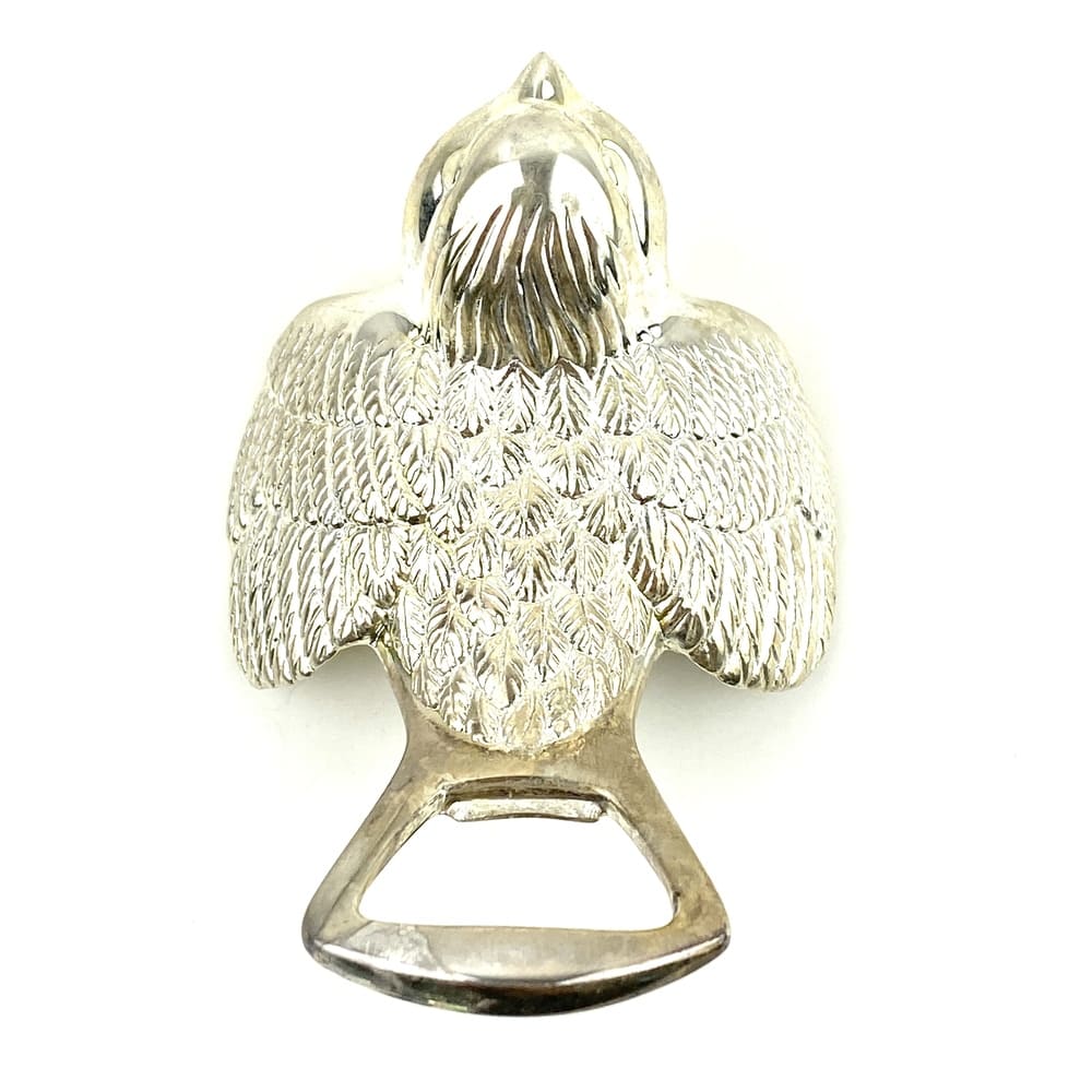 Décapsuleur oiseau métal argenté vintage et durable | Boutique BrocUp