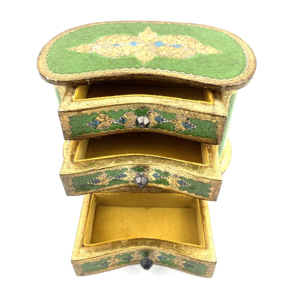 Boîte à bijoux florentine vintage et durable | Boutique BrocUp