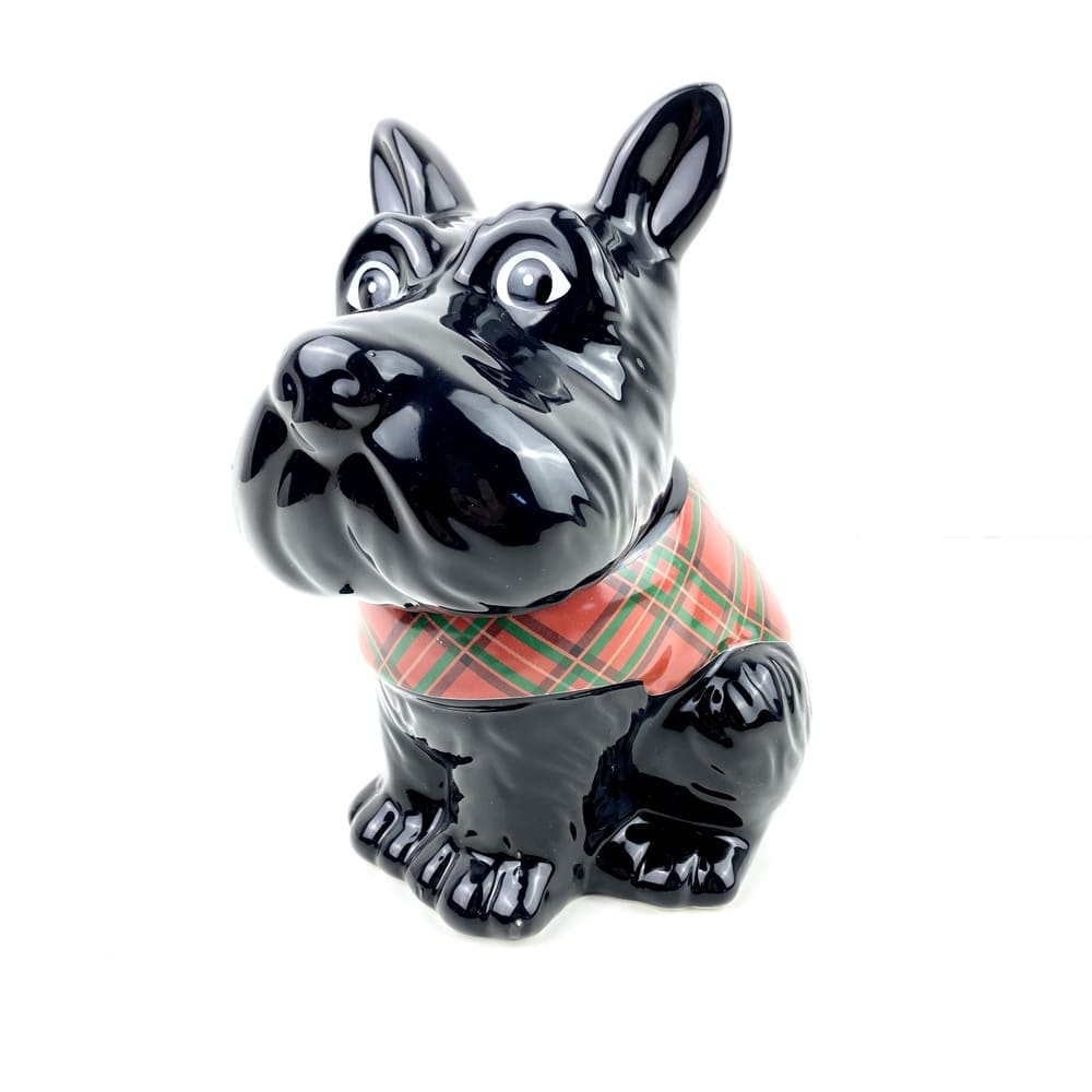 Pot à friandises céramique Scottish Terrier vintage et durable | Boutique Broc'Up