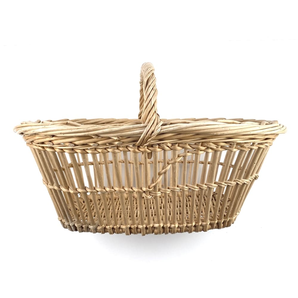 Panier osier brut vintage et durable | Boutique BrocUp