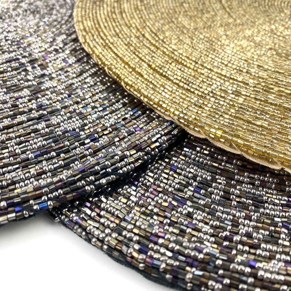 Sets de table en perles de cristal vintage et durables | Boutique BrocUp