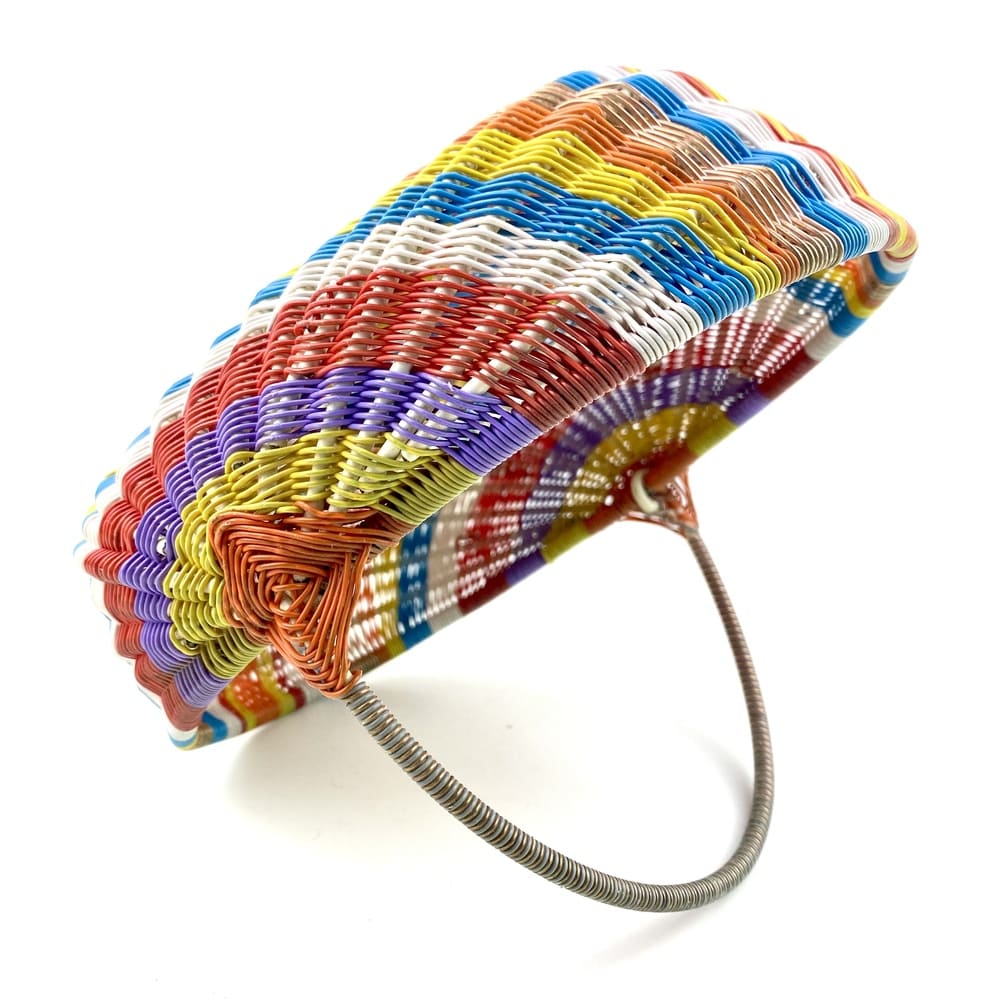 Petit panier tressé fil de fer vintage et durable | Boutique BrocUp