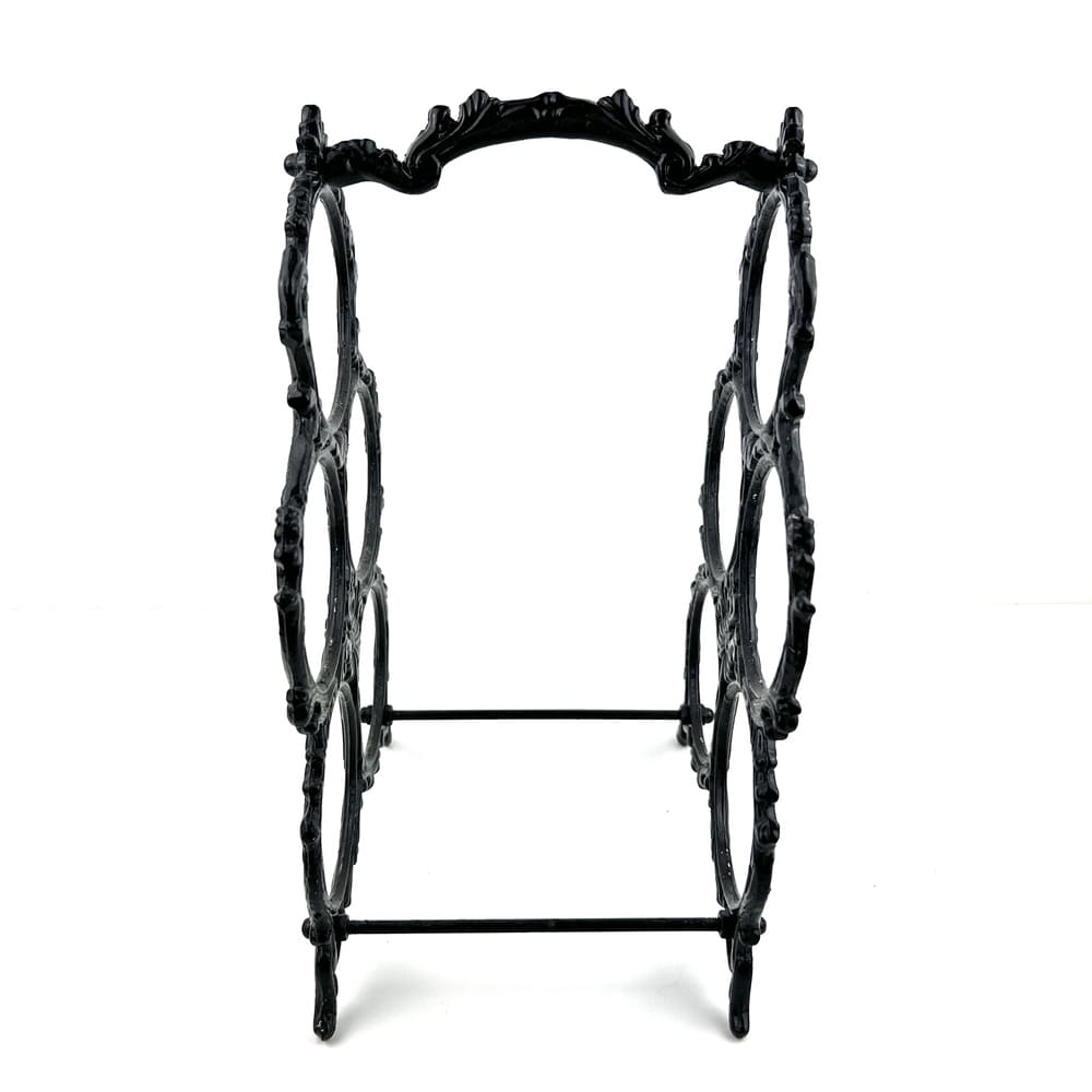 Porte-bouteilles fonte noire vintage et durable | Boutique BrocUp