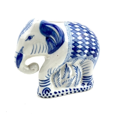 Tirelire éléphant porcelaine