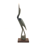 Oiseau sculpté en corne vintage et durable broc'up