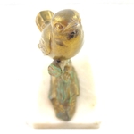 sculpture régule oiseaux dorés vintage et durable brocup