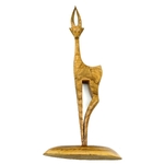 Sculpture antilope bois précieux vintage et durable boutique brocup