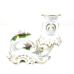 Bougeoir biscuit de porcelaine vintage et durable boutique brocup