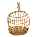 Cage corbeille vannerie vintage et durable boutique brocup