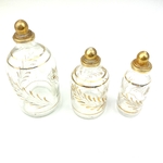 Fioles parfum verre décoré vintage et durables boutique broc'up