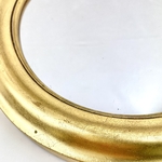 Miroir ovale bois doré vintage et durable boutique brocup