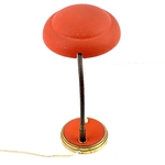 Lampe tôle rouge sixties vintage et durable boutique brocup