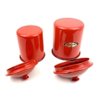 Pots épices cuisine tôle rouge vintage et durables | Boutique BrocUp