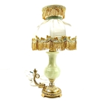 Lampe baroque onyx et laiton vintage et durable | Boutique BrocUp