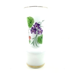 Vase opaline décor fleurs vintage et durable | Boutique Broc'Up
