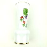 Vase opaline décor fleurs vintage et durable | Boutique BrocUp