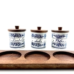 Set pots à épices Delft vintage et durable | Boutique BrocUp